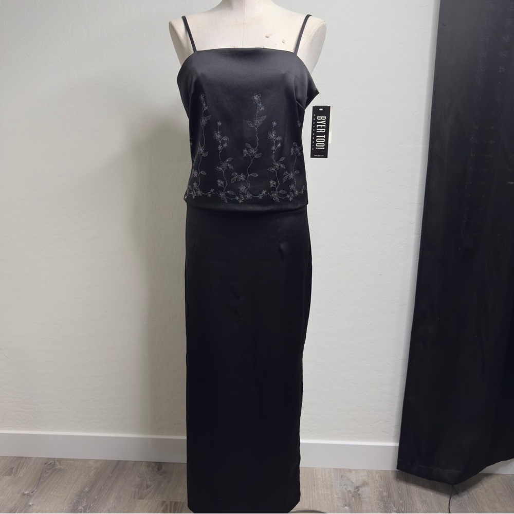 Y2K Dead stock formal Satin Two-Piece Dress
